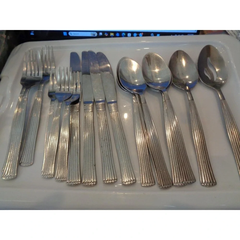 Alco Stainless Dinner Flatware Forks Knives Spoons